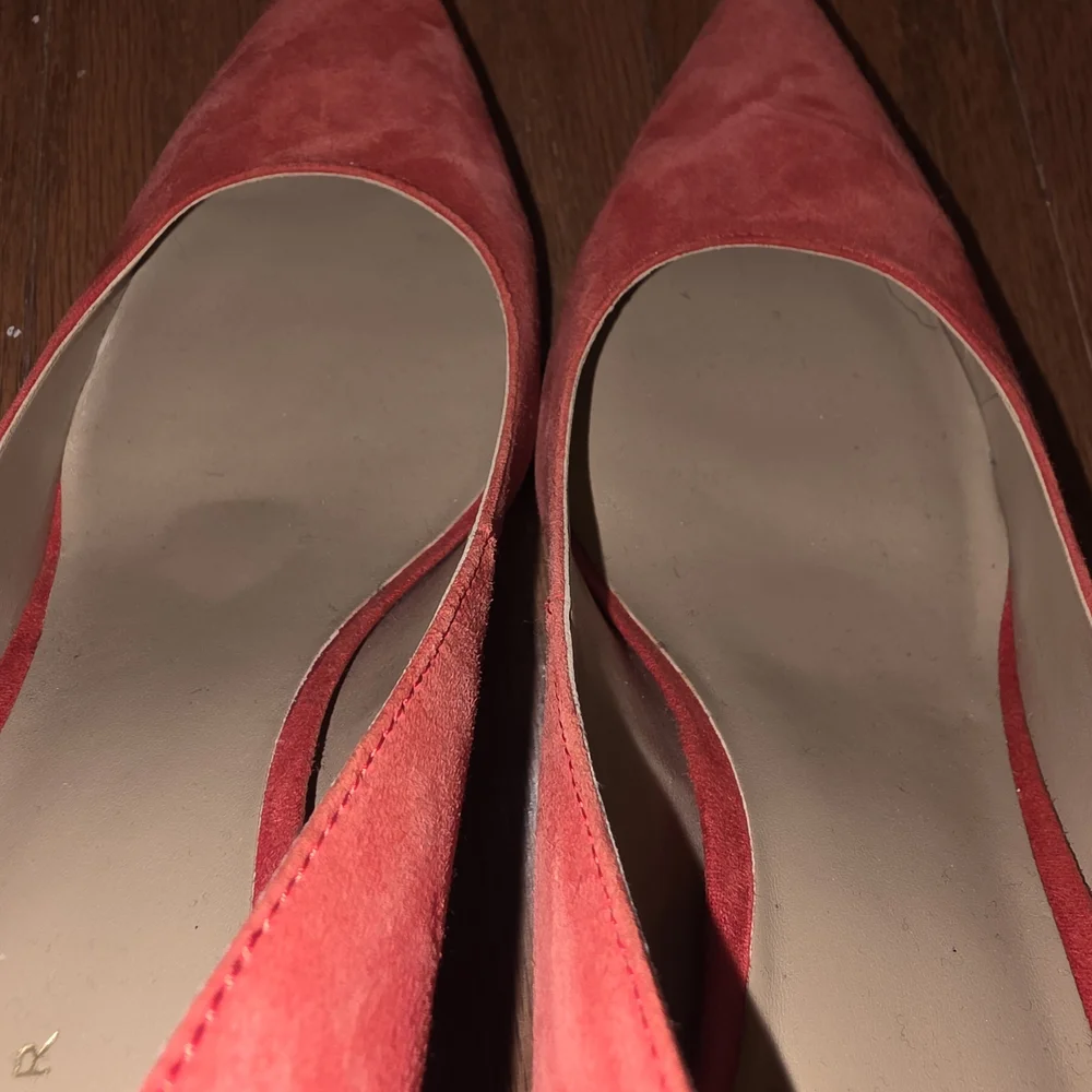 Ann Taylor Mila Red Suede Pumps - Picture 7 of 13